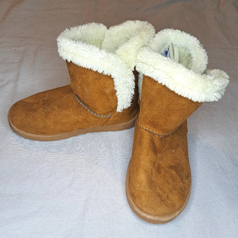 Tan Faux Fur Lined Boots Size 12